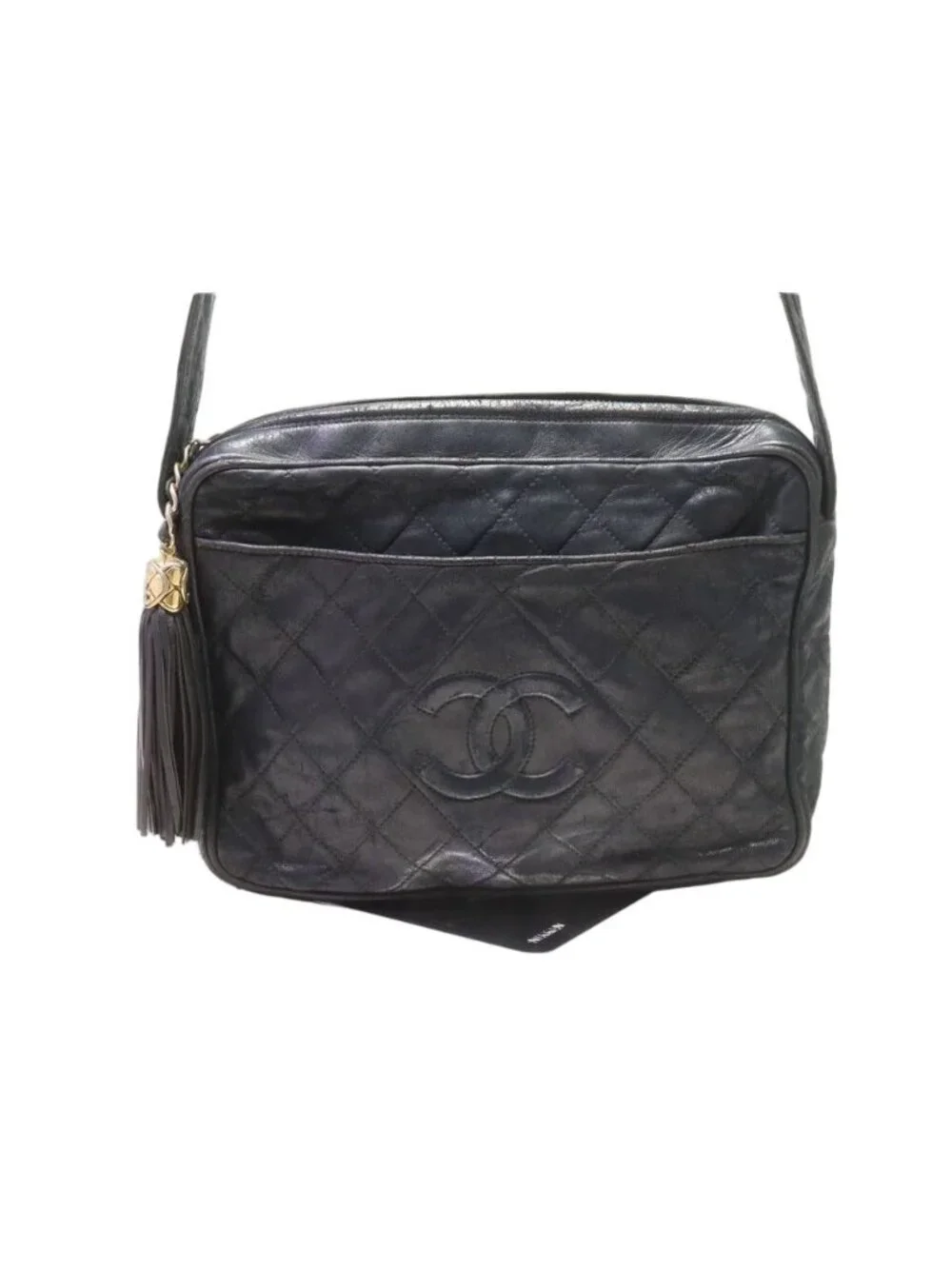 Chanel Quilted Lambskin Fringe Shoulder Bag